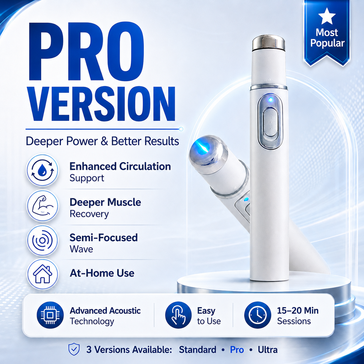 💖⚡ Next-Generation Ultrasonic Shock Wave Therapy Massager