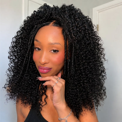 Amanda 7x5 Bohemian Curly Glueless Wig HD Lace 300% Density | Honey Blonde & Red Wine