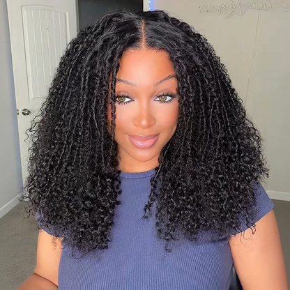 Amanda 7x5 Bohemian Curly Glueless Wig HD Lace 300% Density | Honey Blonde & Red Wine