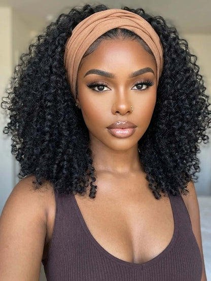 Klaiyi MeltLine™ Burmese Curly Human Hair Half Wig with Finger Coily Ends Beginner-Friendly