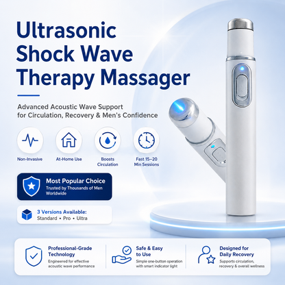 💖⚡ Next-Generation Ultrasonic Shock Wave Therapy Massager