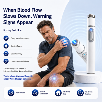 💖⚡ Next-Generation Ultrasonic Shock Wave Therapy Massager