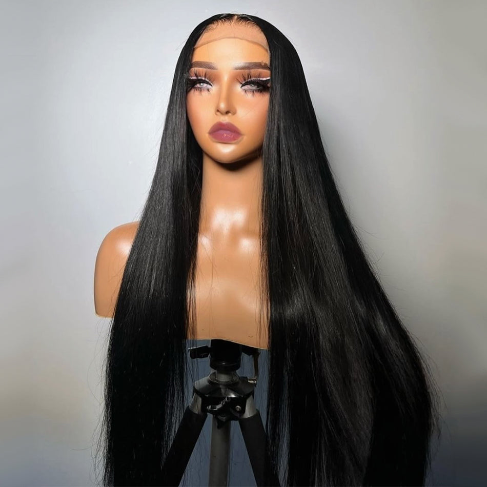 Tuneful Premium 10A 13x6 Pre Plucked Lace Front Human Hair Wigs Brazilian Straight 6x5 Wear Go Wigs