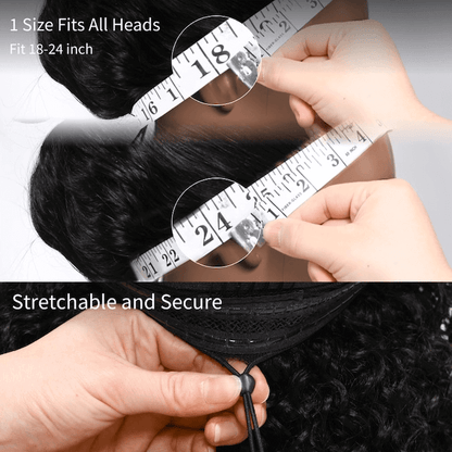 Amanda 7x5 Bohemian Curly Glueless Wig HD Lace 300% Density | Honey Blonde & Red Wine