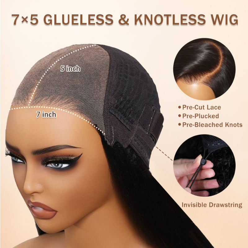 Amanda 7x5 Bohemian Curly Glueless Wig HD Lace 300% Density | Honey Blonde & Red Wine