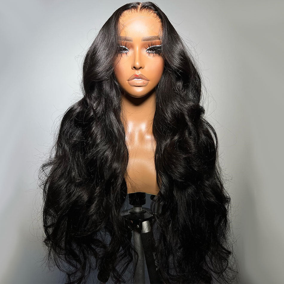 Tuneful Premium 10A 13x6 Pre Plucked Lace Front Human Hair Wigs Brazilian Straight 6x5 Wear Go Wigs