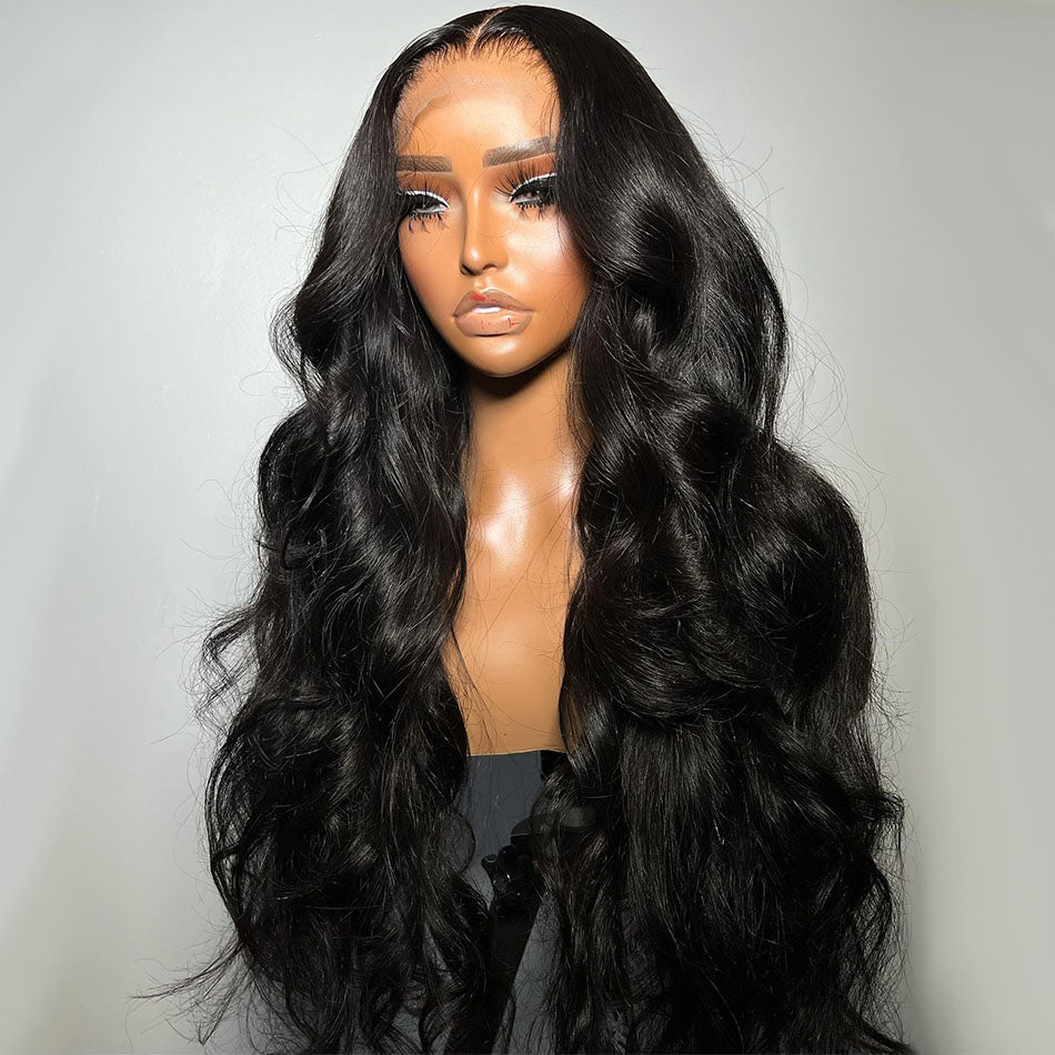 Tuneful Premium 10A 13x6 Pre Plucked Lace Front Human Hair Wigs Brazilian Straight 6x5 Wear Go Wigs
